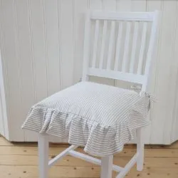 Chaircover Sundborn, Beige/vit